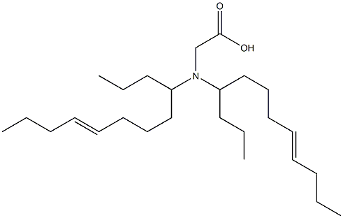 N,N-Di(8-dodecen-4-yl)aminoacetic acid Struktur