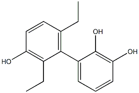 2',6'-Diethyl-1,1'-biphenyl-2,3,3'-triol,,结构式