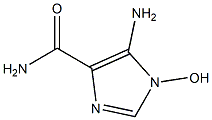 5-アミノ-1-ヒドロキシ-1H-イミダゾール-4-カルボアミド 化学構造式
