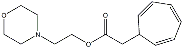 2,4,6-Cycloheptatrien-1-ylacetic acid 2-morpholinoethyl ester Struktur