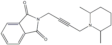 N-[4-(2,6-Dimethylpiperidino)-2-butynyl]phthalimide,,结构式