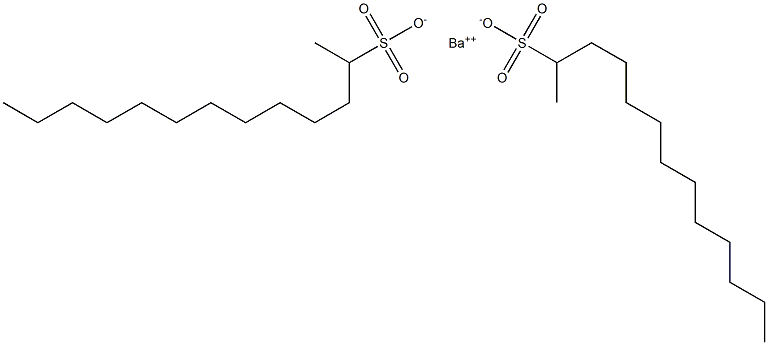 ビス(トリデカン-2-スルホン酸)バリウム 化学構造式