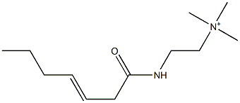 2-(3-Heptenoylamino)-N,N,N-trimethylethanaminium