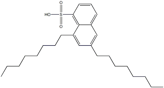 6,8-Dioctyl-1-naphthalenesulfonic acid,,结构式