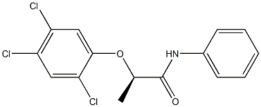 [R,(+)]-2-(2,4,5-Trichlorophenoxy)-N-phenylpropionamide Structure