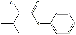 2-Chloro-3-methylbutanethioic acid S-phenyl ester Structure