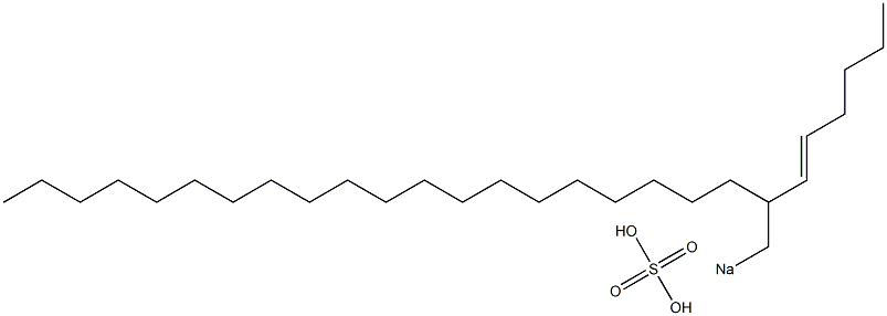 Sulfuric acid 2-(1-hexenyl)docosyl=sodium ester salt 结构式