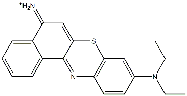 9-(Diethylamino)-5H-benzo[a]phenothiazin-5-iminium Struktur