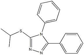 4,5-Diphenyl-3-[isopropylthio]-4H-1,2,4-triazole Structure