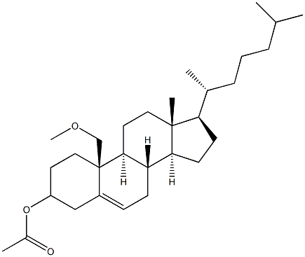 19-Methoxy-3-acetoxycholest-5-ene Struktur