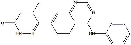 4,5-Dihydro-5-methyl-6-(4-phenylaminoquinazolin-7-yl)pyridazin-3(2H)-one