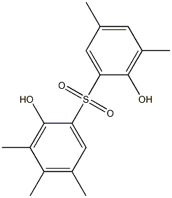 2,2'-Dihydroxy-3,3',4,5,5'-pentamethyl[sulfonylbisbenzene] Structure