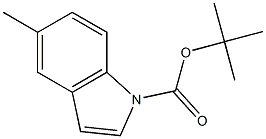 1-(tert-Butoxycarbonyl)-5-methyl-1H-indole Struktur