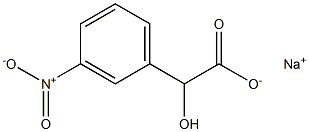 (+)-m-Nitro-L-mandelic acid sodium salt Structure