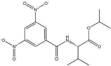 N-(3,5-Dinitrobenzoyl)valine isopropyl ester Structure