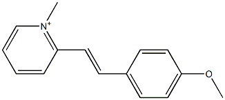 2-(4-Methoxystyryl)-1-methylpyridinium 结构式