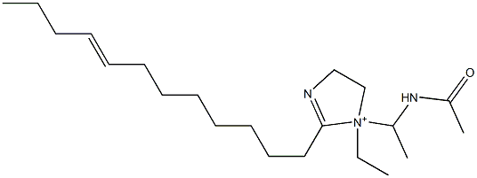 1-[1-(Acetylamino)ethyl]-2-(8-dodecenyl)-1-ethyl-2-imidazoline-1-ium Struktur
