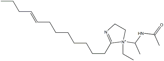 1-[1-(Acetylamino)ethyl]-2-(8-dodecenyl)-1-ethyl-2-imidazoline-1-ium Structure