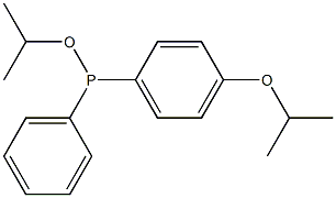 (4-Isopropoxyphenyl)phenylphosphinous acid isopropyl ester,,结构式