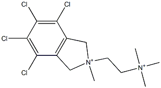 4,5,6,7-Tetrachloro-2,3-dihydro-2-methyl-2-[2-(trimethylammonio)ethyl]-1H-isoindolium Structure