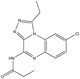  8-Chloro-4-propanoylamino-1-ethyl[1,2,4]triazolo[4,3-a]quinoxaline