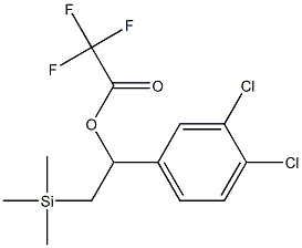 Trifluoroacetic acid [1-(3,4-dichlorophenyl)-2-(trimethylsilyl)ethyl] ester 结构式