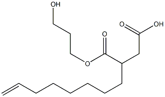 2-(7-Octenyl)succinic acid hydrogen 1-(3-hydroxypropyl) ester 结构式
