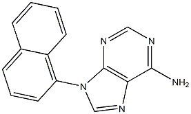 6-Amino-9-(1-naphthalenyl)-9H-purine Struktur