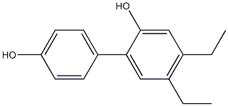 4,5-Diethyl-1,1'-biphenyl-2,4'-diol Structure