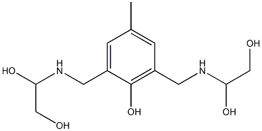 2,6-Bis[[(1,2-dihydroxyethyl)amino]methyl]-4-methylphenol|