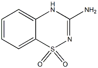 3-Amino-4H-1,2,4-benzothiadiazine 1,1-dioxide,,结构式