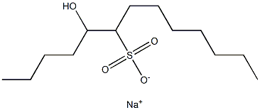 5-Hydroxytridecane-6-sulfonic acid sodium salt Struktur