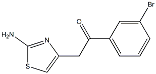 2-Amino-4-[(3-bromophenyl)carbonylmethyl]thiazole Structure