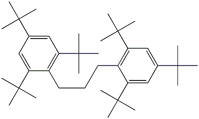 2,2'-(1,3-プロパンジイル)ビス(1,3,5-トリtert-ブチルベンゼン) 化学構造式