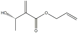 (3S)-3-Hydroxy-2-methylenebutyric acid 2-propenyl ester,,结构式