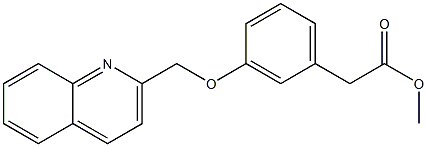 3-(2-Quinolinylmethoxy)benzeneacetic acid methyl ester,,结构式