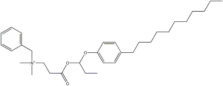 N,N-Dimethyl-N-benzyl-N-[2-[[1-(4-undecylphenyloxy)propyl]oxycarbonyl]ethyl]aminium Structure