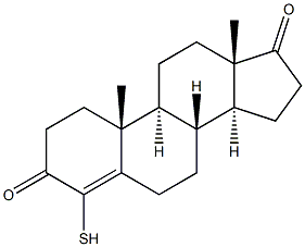 4-Mercaptoandrost-4-ene-3,17-dione Struktur