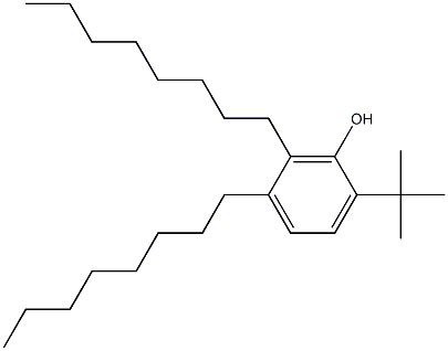 2-tert-Butyl-5,6-dioctylphenol