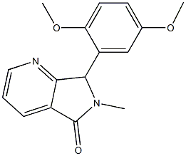 6,7-Dihydro-6-methyl-7-(2,5-dimethoxyphenyl)-5H-pyrrolo[3,4-b]pyridin-5-one|