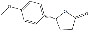 (4R)-4-Hydroxy-4-(4-methoxyphenyl)butanoic acid lactone,,结构式