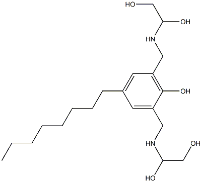 2,6-Bis[[(1,2-dihydroxyethyl)amino]methyl]-4-octylphenol