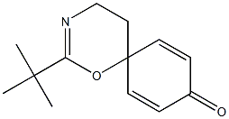 4',5'-Dihydro-2'-tert-butylspiro[cyclohexa-2,5-diene-1,6'-[6H-1,3]oxazin]-4-one 结构式
