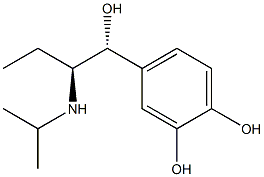 4-[(1R,2S)-1-Hydroxy-2-[(1-methylethyl)amino]butyl]-1,2-benzenediol 结构式