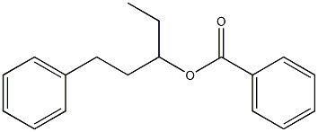 1-Phenylpentan-3-ol benzoate Struktur