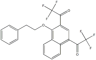 2,4-Bis(trifluoroacetyl)-1-phenethyloxynaphthalene Structure
