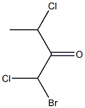 1,3-Dichloro-1-bromo-2-butanone Structure