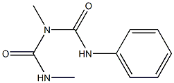 1-(Phenyl)-3-methyl-5-methylbiuret Struktur