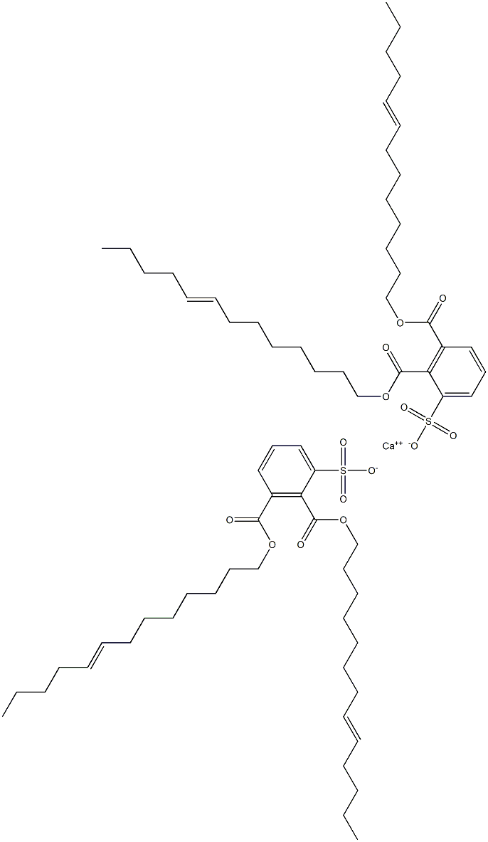 Bis[2,3-di(8-tridecenyloxycarbonyl)benzenesulfonic acid]calcium salt,,结构式