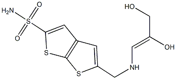  5-[(2,3-Dihydroxy-1-propenylamino)methyl]thieno[2,3-b]thiophene-2-sulfonamide